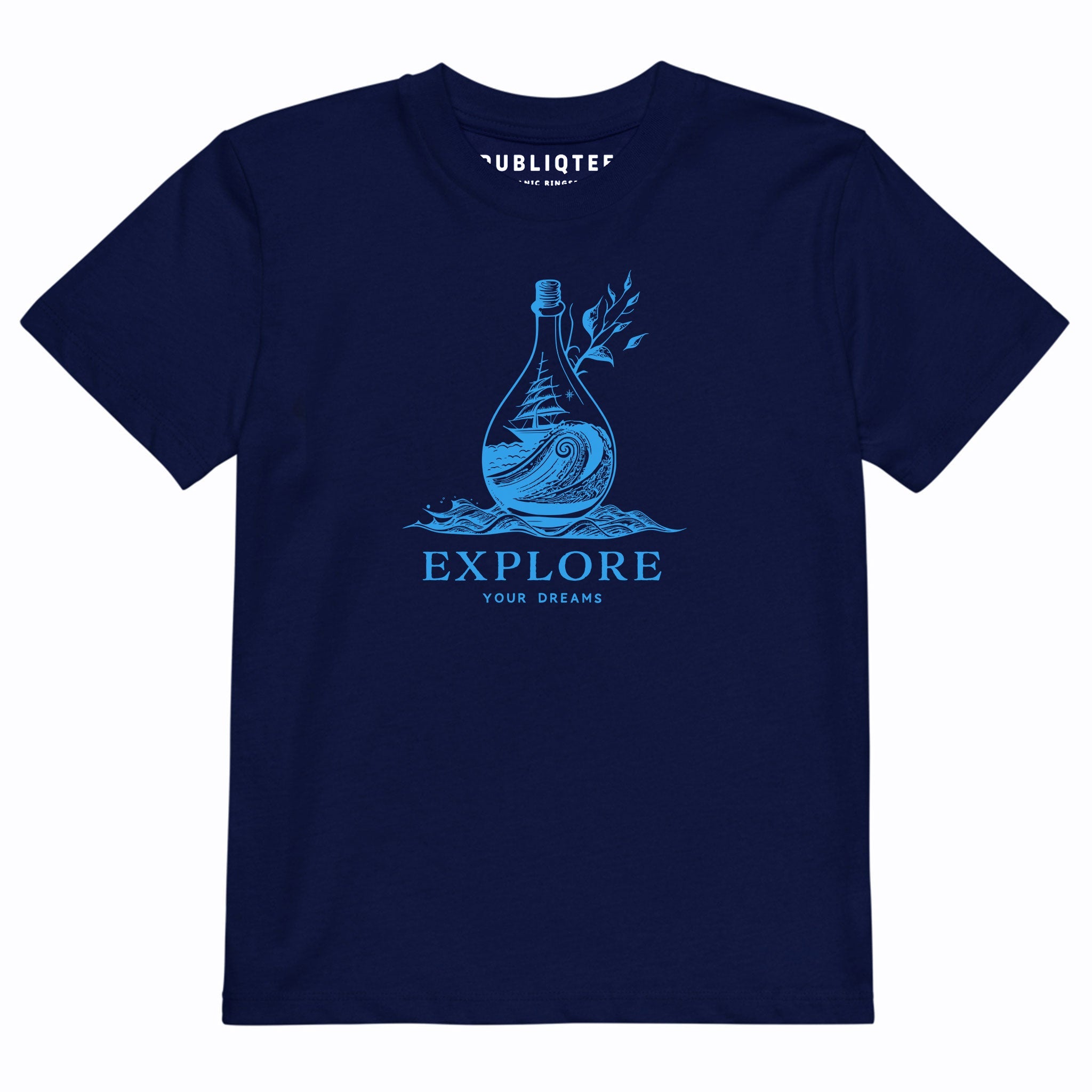 Explore Dreams Kids/Youth Eco Tee BoysBoys Eco T-shirtsBoys Eco - friendly organic cotton T-shirts - PUBLIQTEE