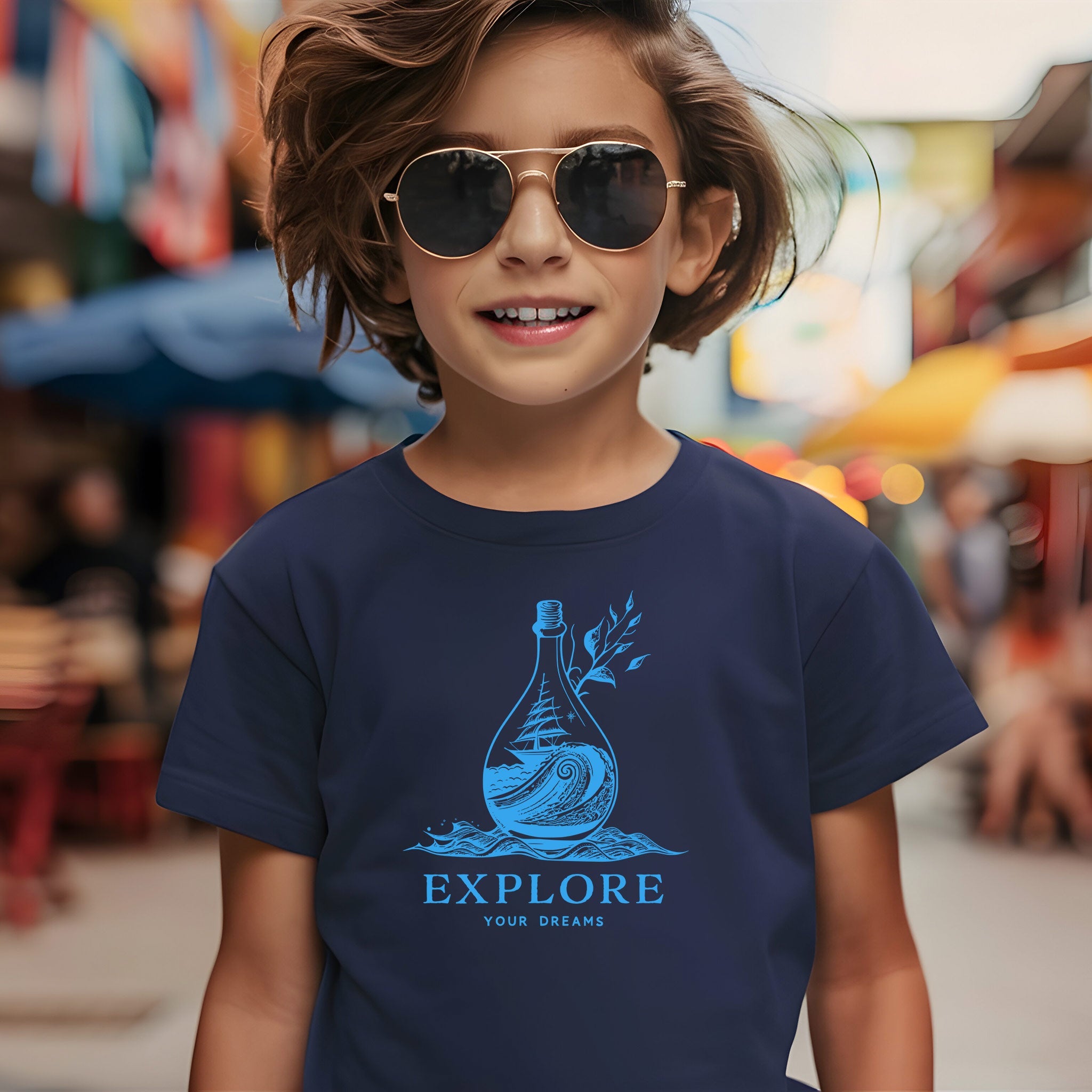 Explore Dreams Kids/Youth Eco Tee BoysBoys Eco T-shirtsBoys Eco - friendly organic cotton T-shirts - PUBLIQTEE