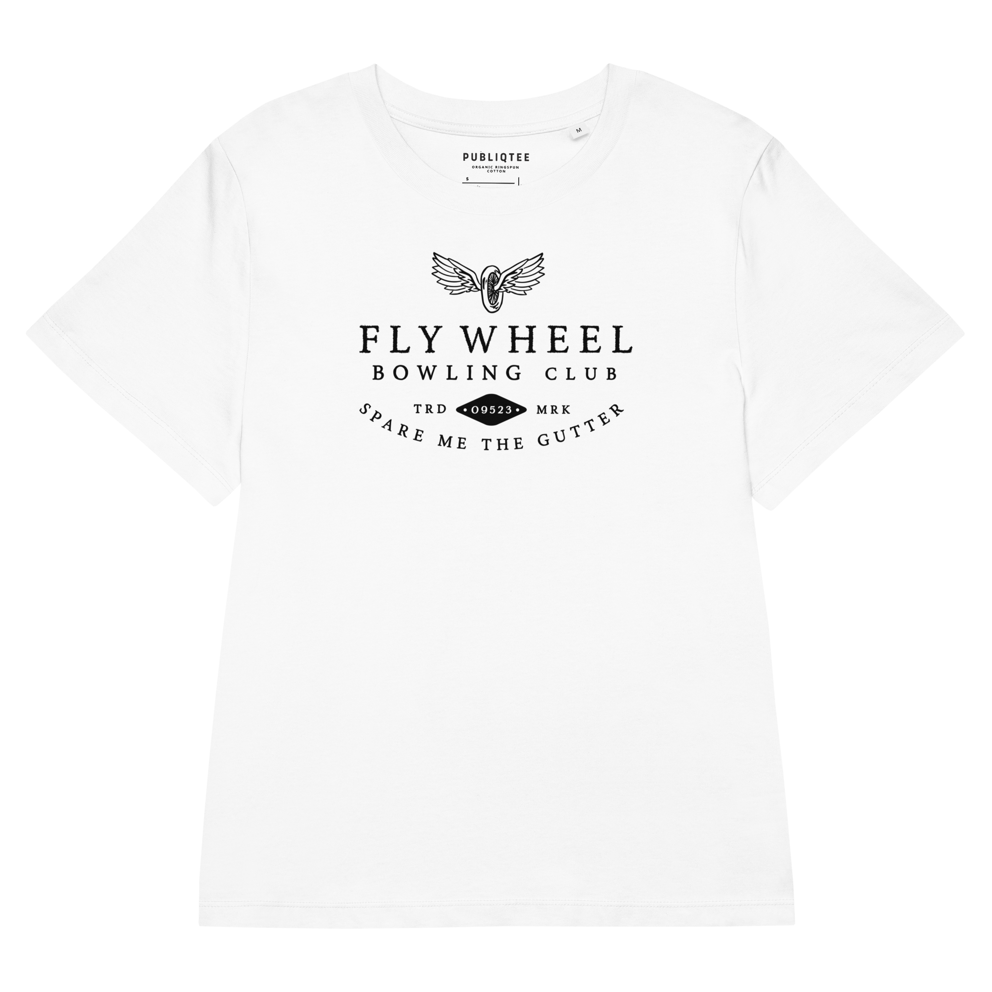 Flywheel Women’s Organic Eco Tee 100% Cotton Adult eco - friendly womens T-shirts100% Cotton Adult womens T-shirtsCotton Eco Adult womens T-shirts - PUBLIQTEE