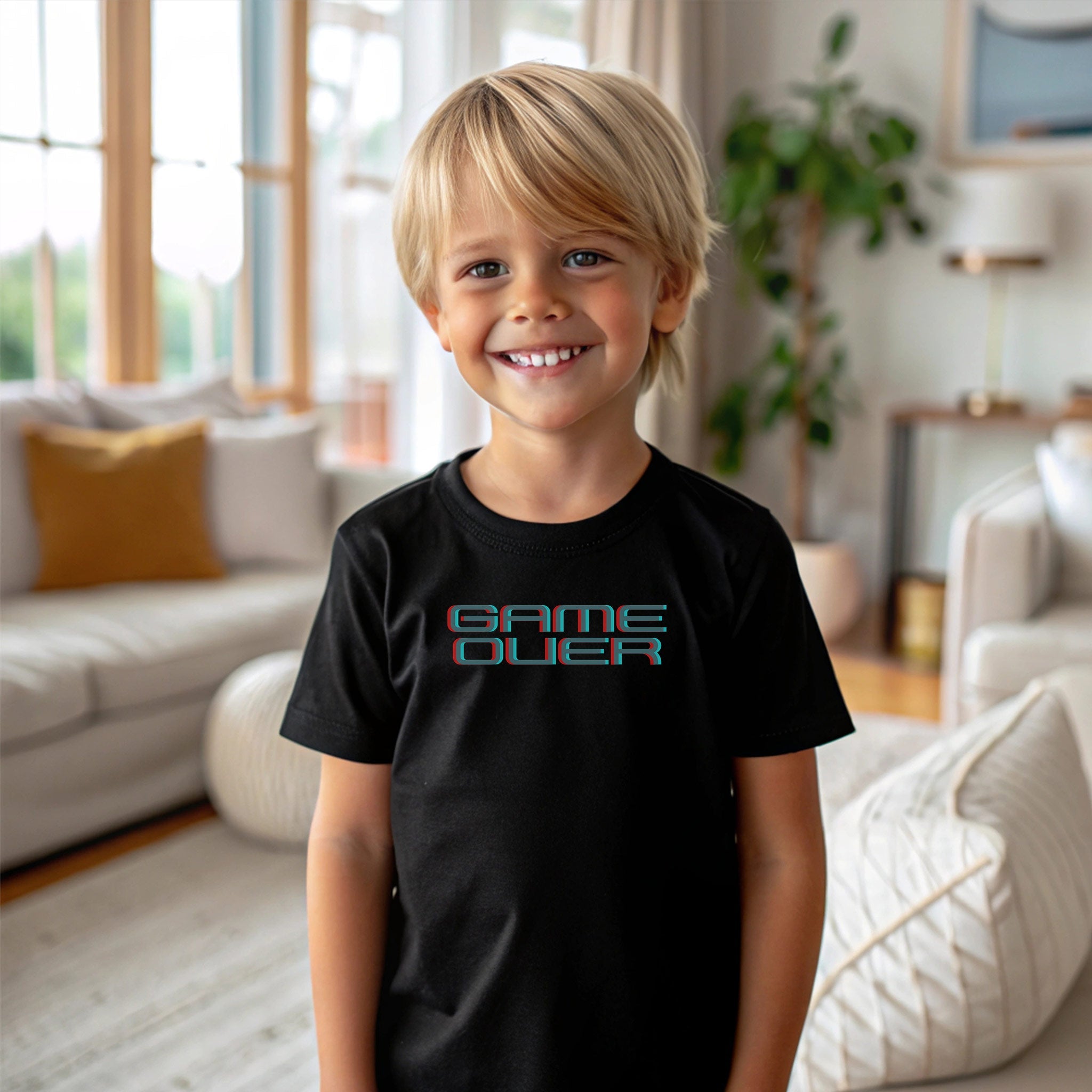 Game Over Kid/Youth Eco Tee BoysBoys Eco T-shirtsBoys Eco - friendly organic cotton T-shirts - PUBLIQTEE