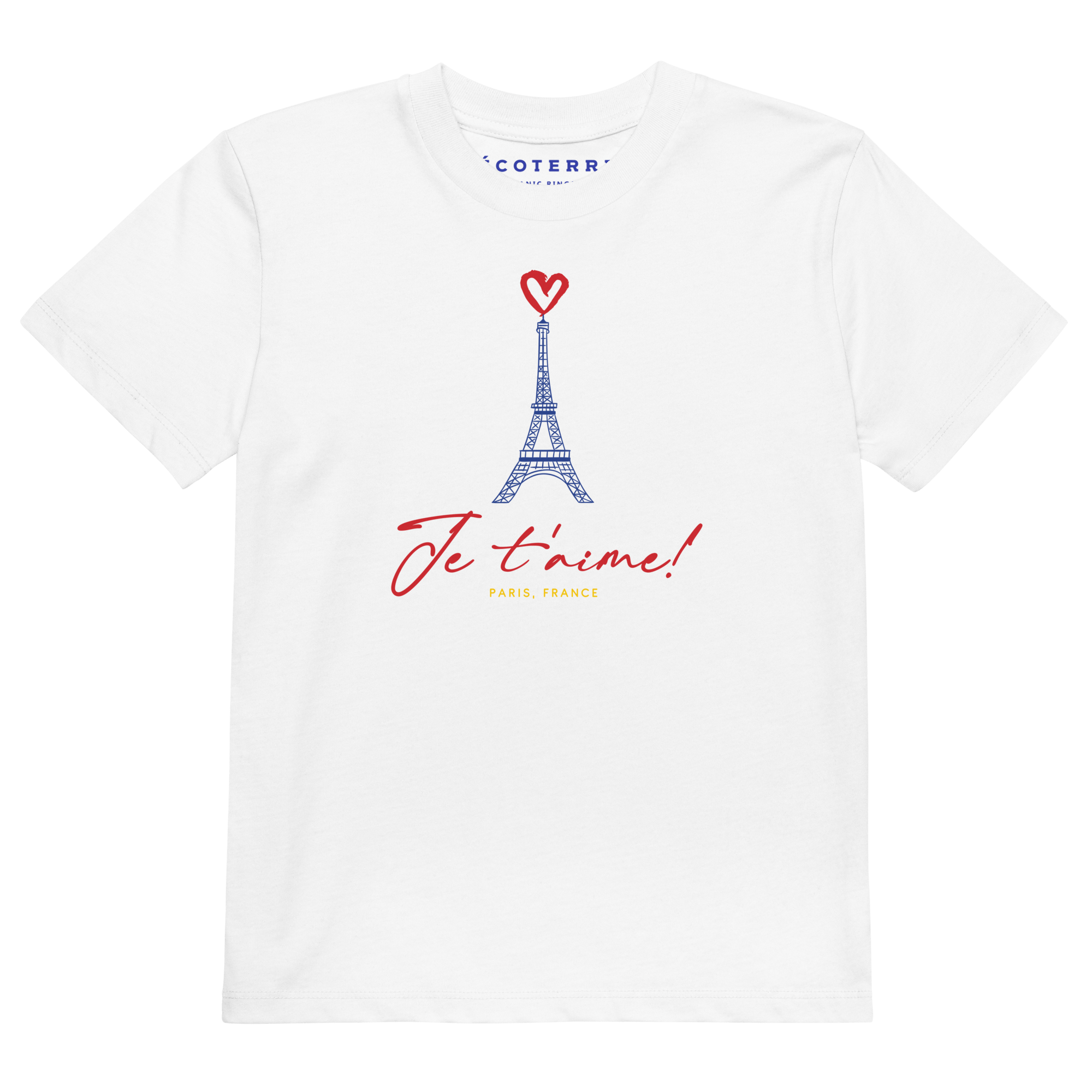 Je t’aime Kid/Youth Eco Tee BoysBoys Eco T-shirtsBoys Eco - friendly organic cotton T-shirts - PUBLIQTEE