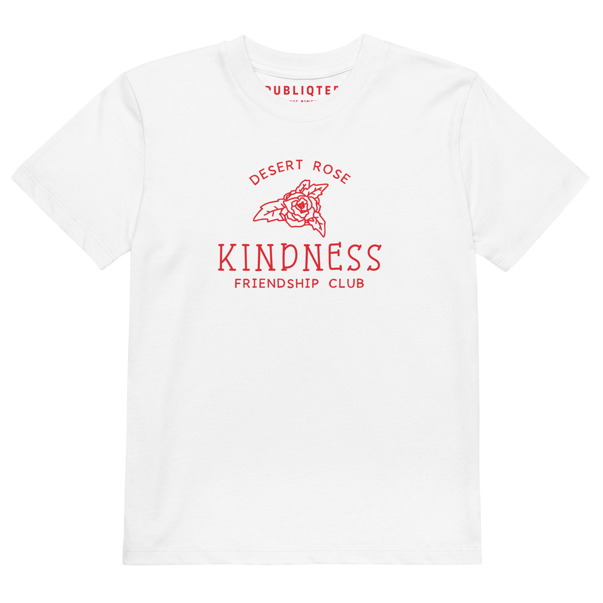 Kindness Club Kid/Youth Eco Tee GirlsGirls Eco T-shirtsGirls Eco - friendly organic cotton T-shirts - PUBLIQTEE