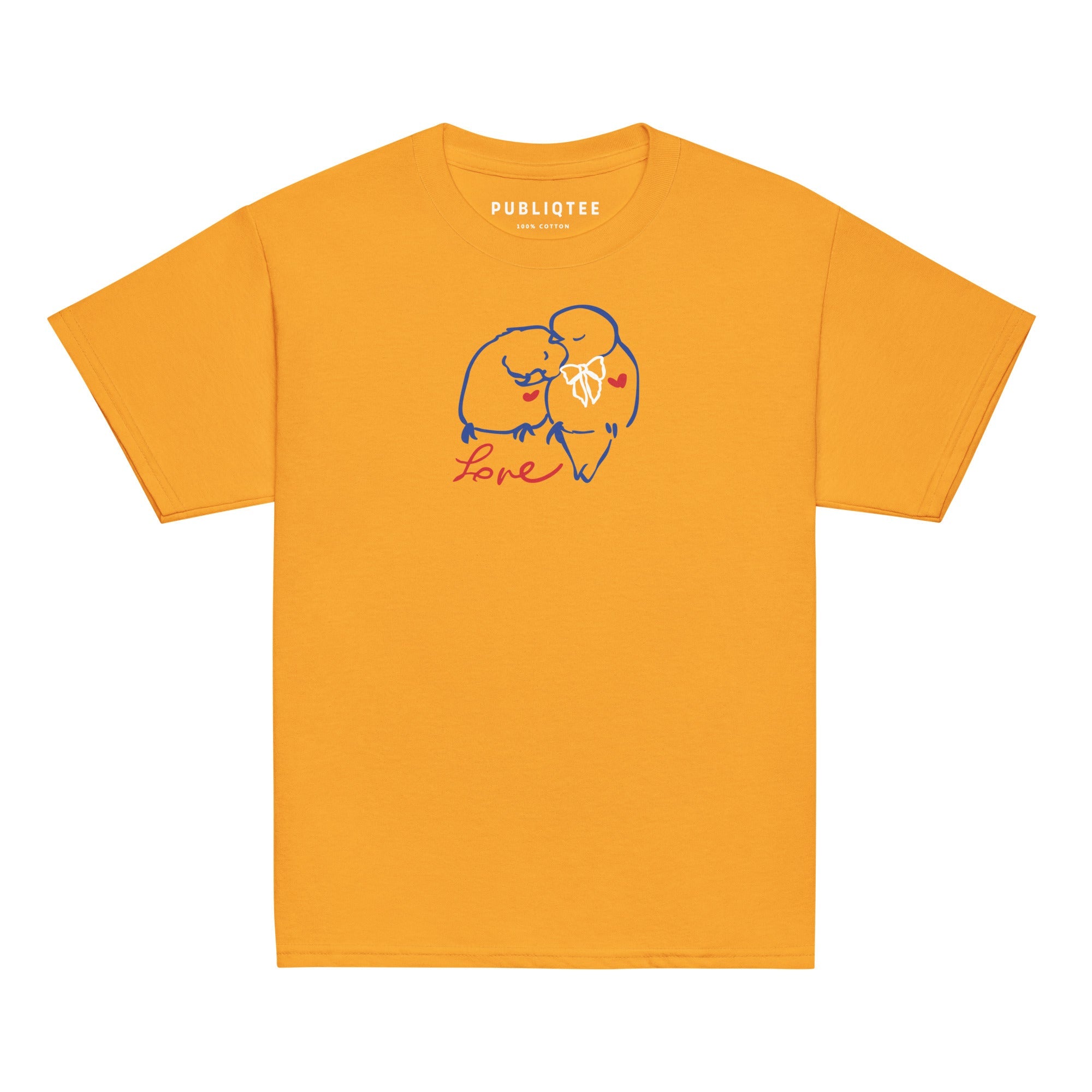 Love Birds Classic Youth Cotton Tee GirlsGirls 100% cotton T-shirtsGirls Cotton T-shirts - PUBLIQTEE