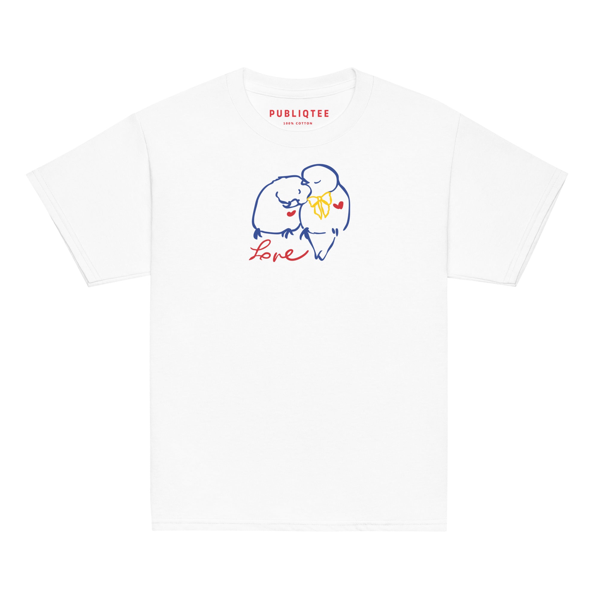 Love Birds Classic Youth Cotton Tee GirlsGirls 100% cotton T-shirtsGirls Cotton T-shirts - PUBLIQTEE