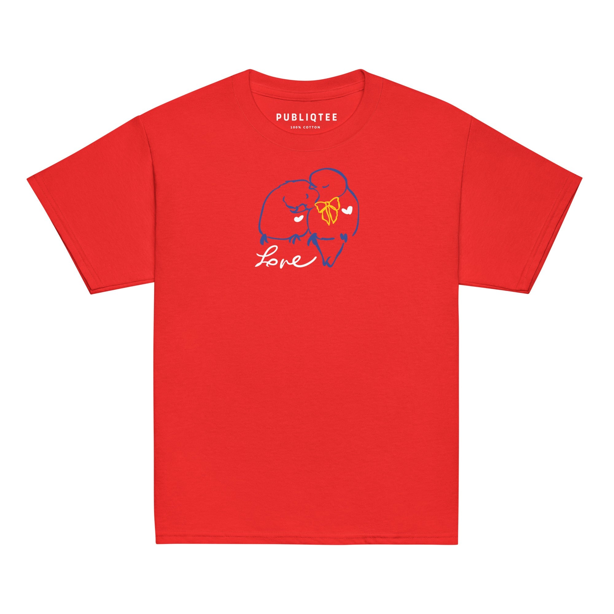 Love Birds Classic Youth Cotton Tee GirlsGirls 100% cotton T-shirtsGirls Cotton T-shirts - PUBLIQTEE