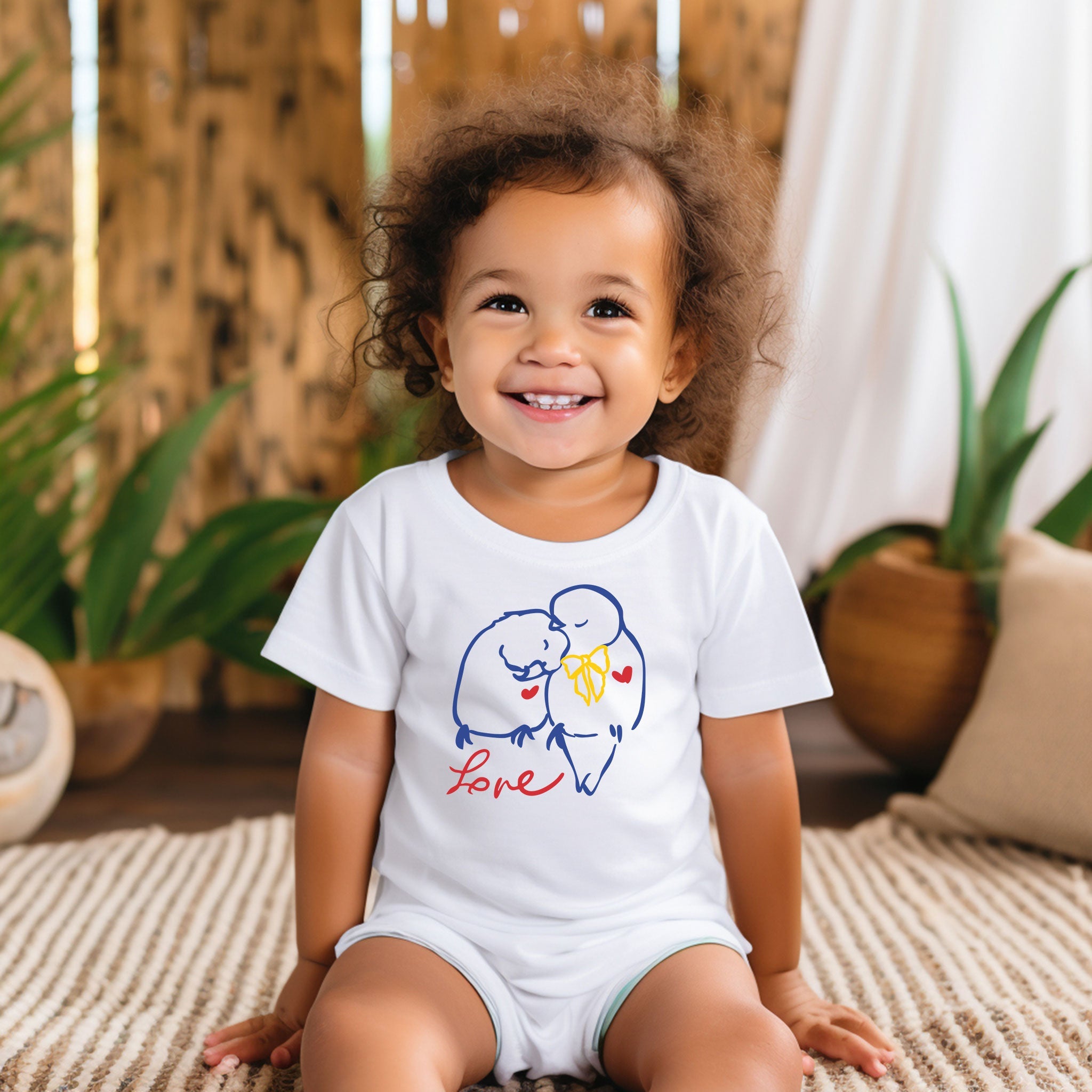 Love Birds Kid/Youth Eco Tee BoysBoys Eco T-shirtsBoys Eco - friendly organic cotton T-shirts - PUBLIQTEE