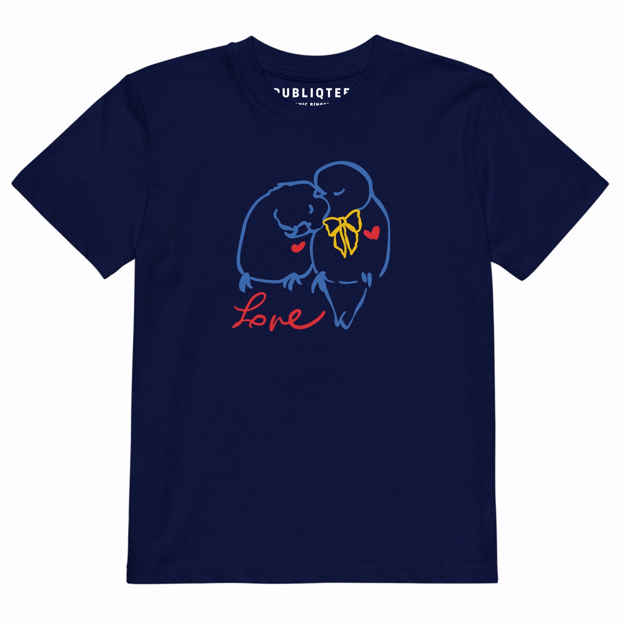 Love Birds Kid/Youth Eco Tee BoysBoys Eco T-shirtsBoys Eco - friendly organic cotton T-shirts - PUBLIQTEE