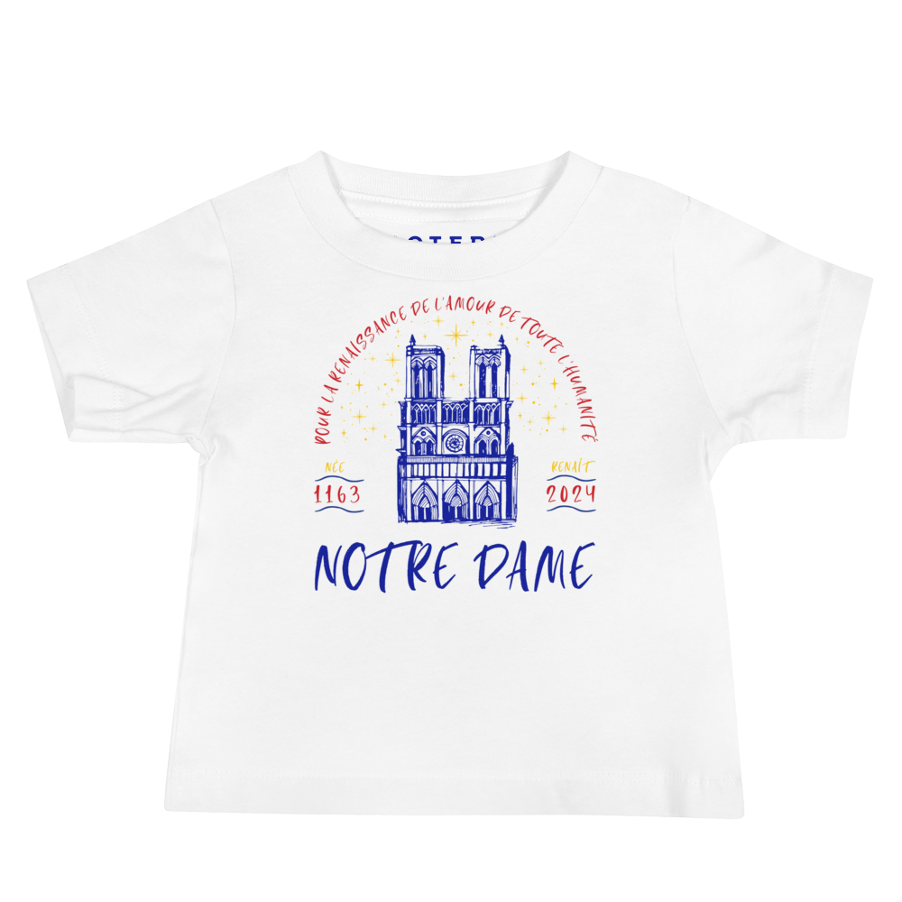 Notre Dame Artsy Baby Cotton Tee - PUBLIQTEE