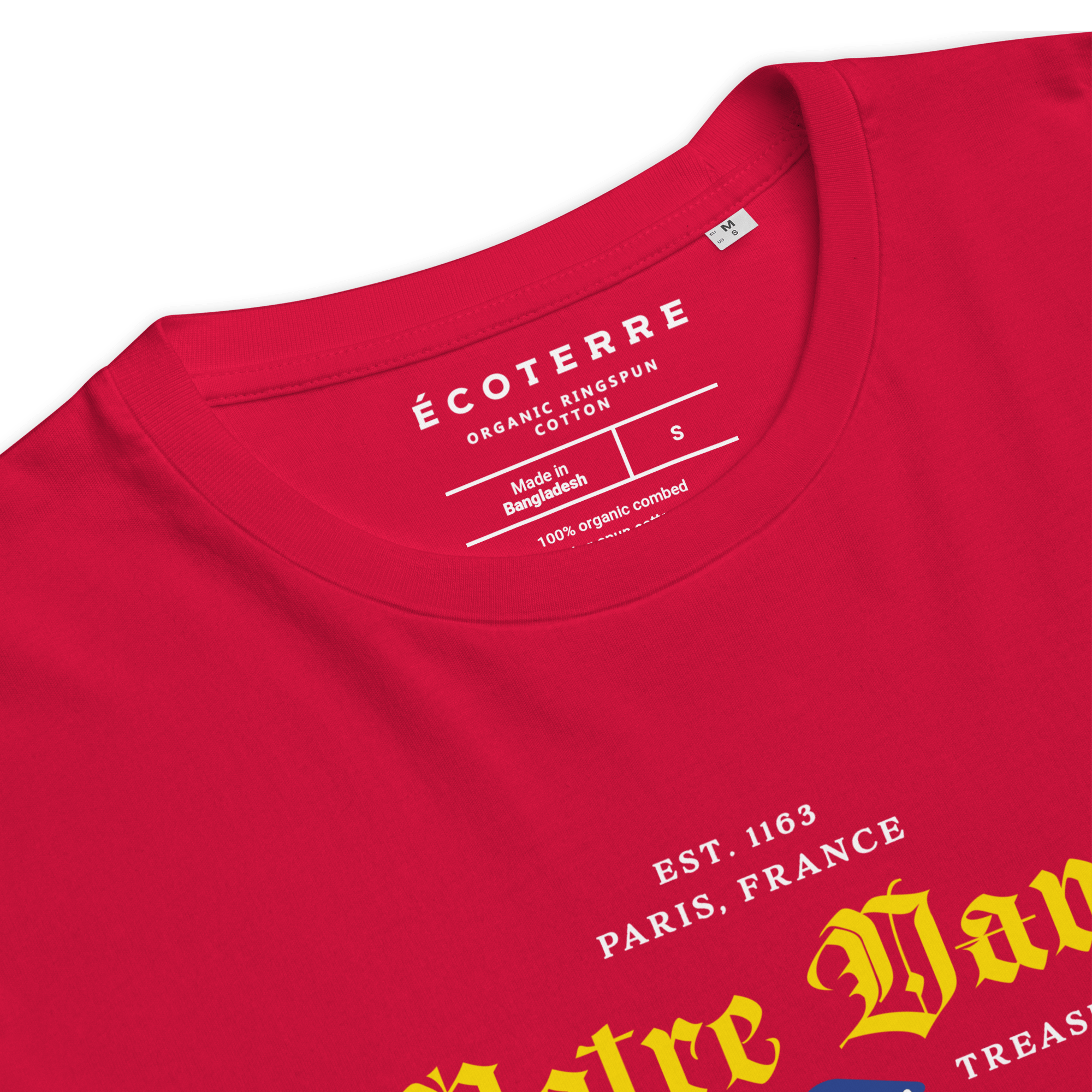 Notre Dame Classic Organic Cotton Eco T-shirt 100% Cotton Adult eco - friendly Men’s T-shirts100% Cotton Adult eco - friendly womens T-shirts100% Cotton Adult T-shirts - PUBLIQTEE