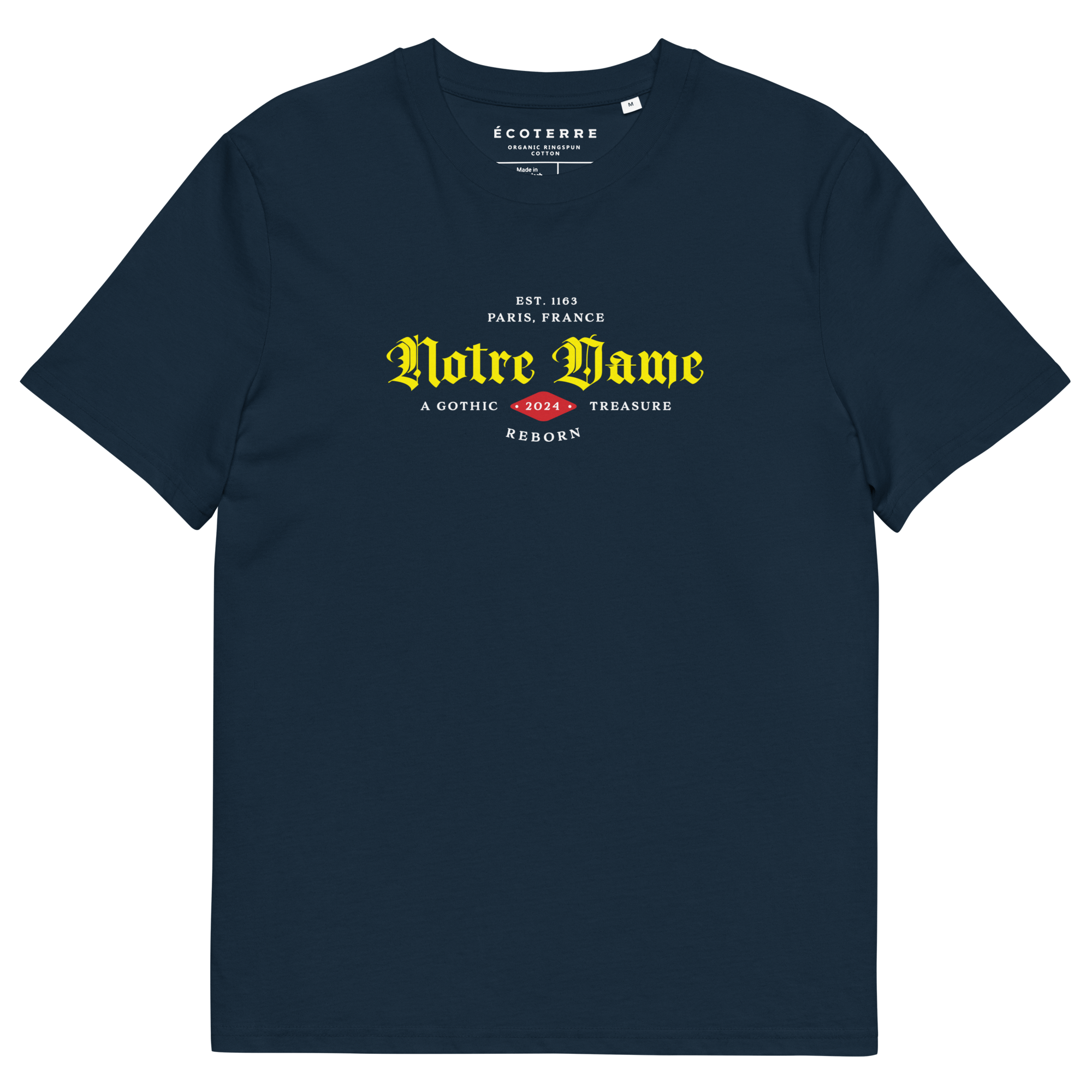Notre Dame Classic Organic Cotton Eco T-shirt 100% Cotton Adult eco - friendly Men’s T-shirts100% Cotton Adult eco - friendly womens T-shirts100% Cotton Adult T-shirts - PubliqTee