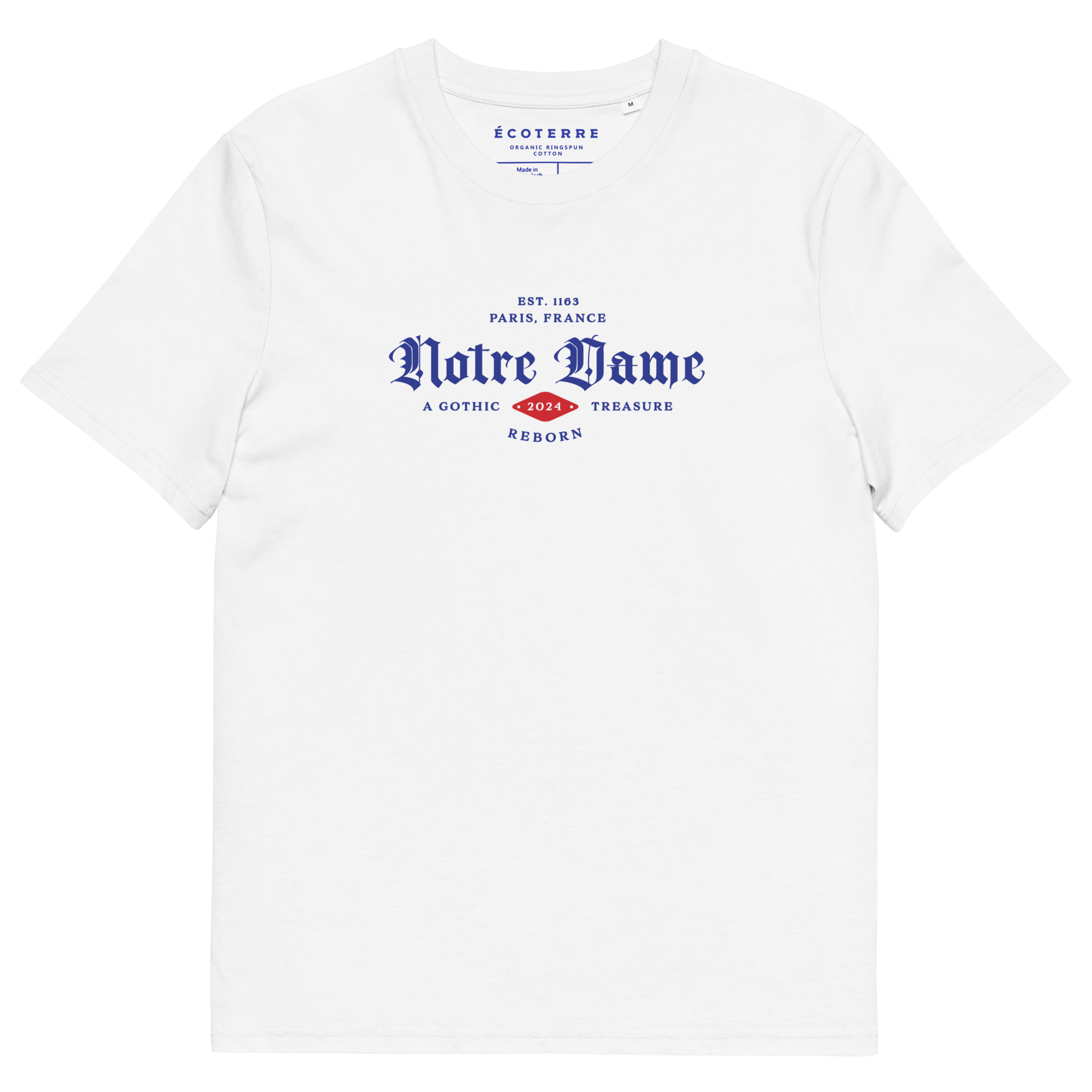 Notre Dame Classic Organic Cotton Eco T-shirt 100% Cotton Adult eco - friendly Men’s T-shirts100% Cotton Adult eco - friendly womens T-shirts100% Cotton Adult T-shirts - PUBLIQTEE