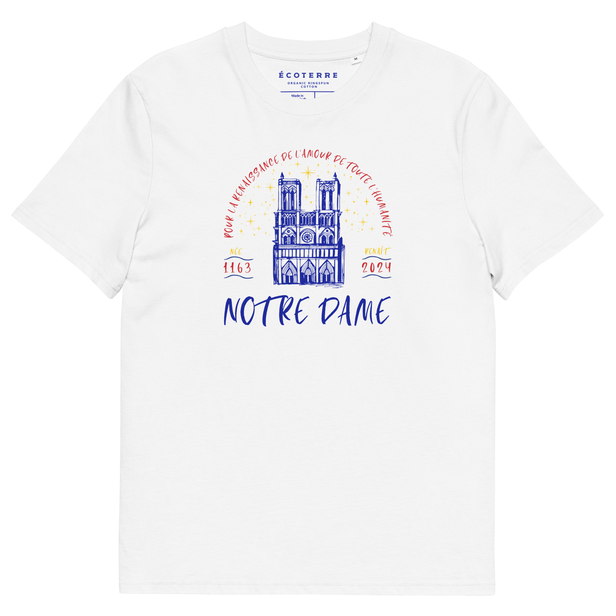 Notre Dame Organic Cotton Classic Eco T-shirt 100% Cotton Adult eco - friendly Men’s T-shirts100% Cotton Adult eco - friendly womens T-shirts100% Cotton Adult T-shirts - PUBLIQTEE