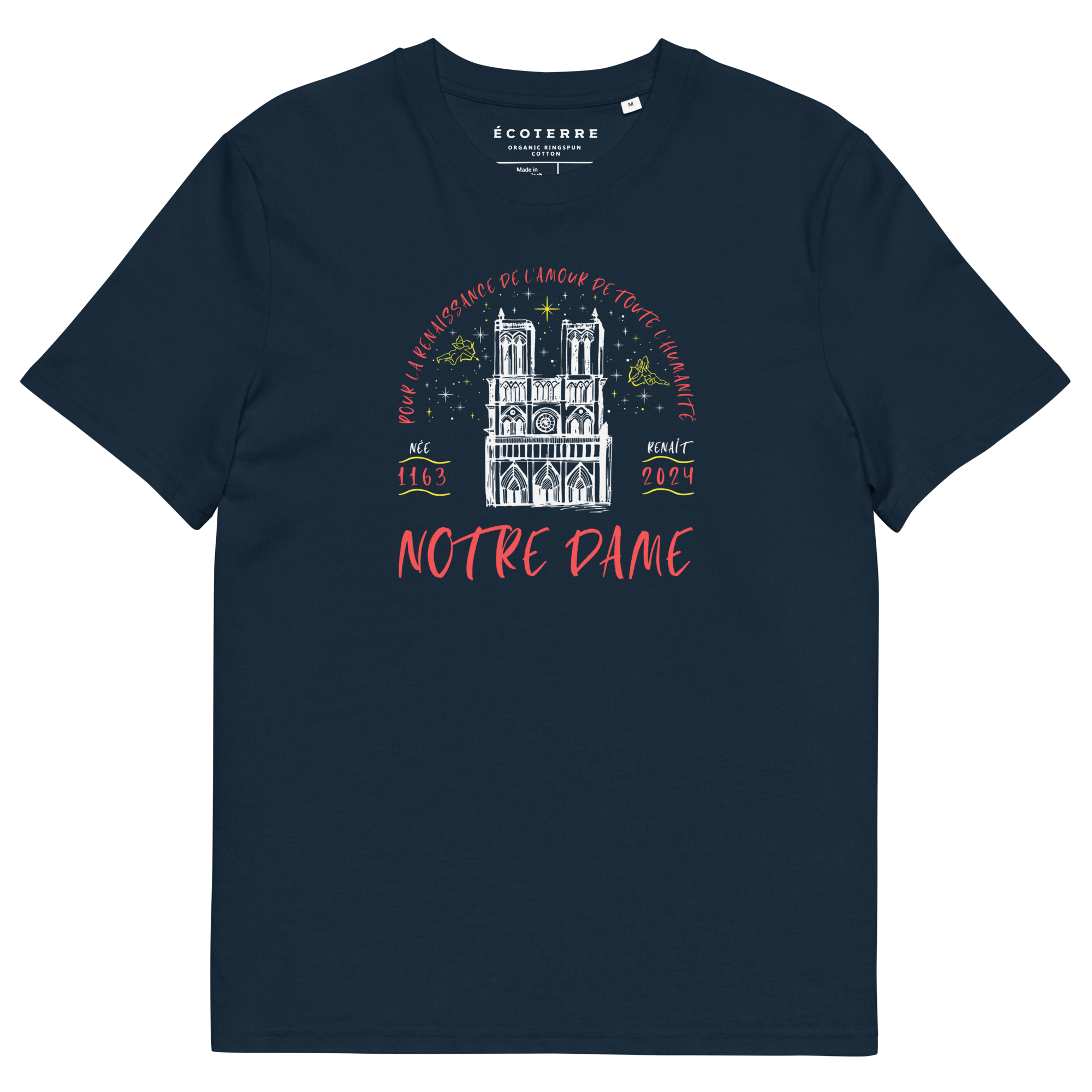 Notre Dame Organic Cotton Classic Eco T-shirt 100% Cotton Adult eco - friendly Men’s T-shirts100% Cotton Adult eco - friendly womens T-shirts100% Cotton Adult T-shirts - PUBLIQTEE