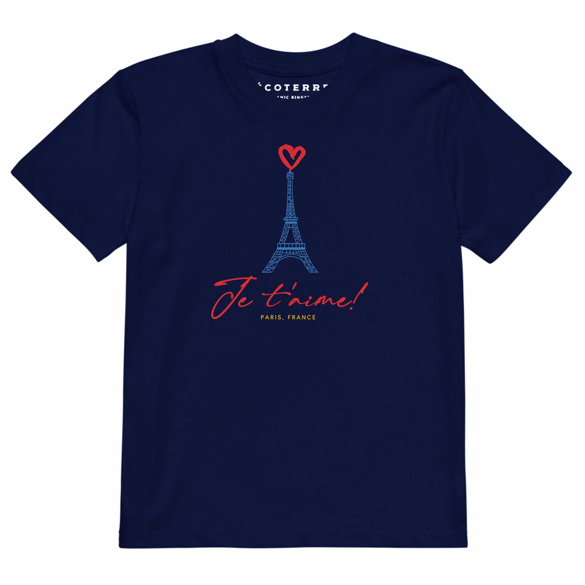 Paris Je t’aime Kid/Youth Eco Tee BoysBoys Eco T-shirtsBoys Eco - friendly organic cotton T-shirts - PUBLIQTEE