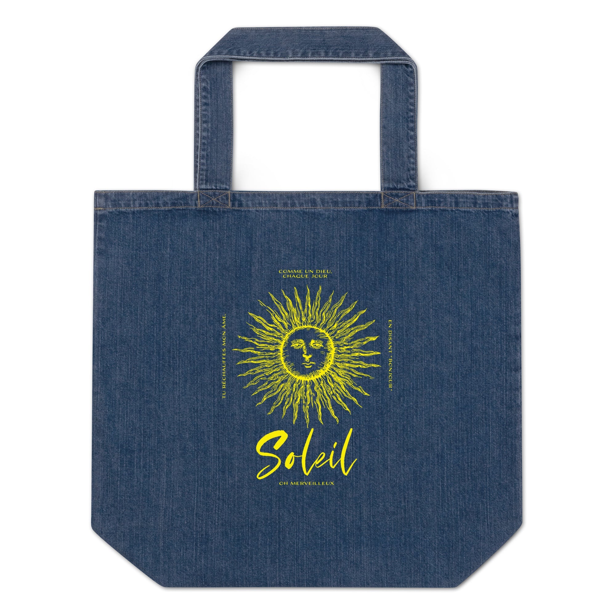 Soleil Organic Cotton Eco Denim Tote 100% certified organic cotton Denim Large Baby Tote Bag100% Cotton Eco Denim Tote BagCotton Blue Jean Eco Tote - PUBLIQTEE