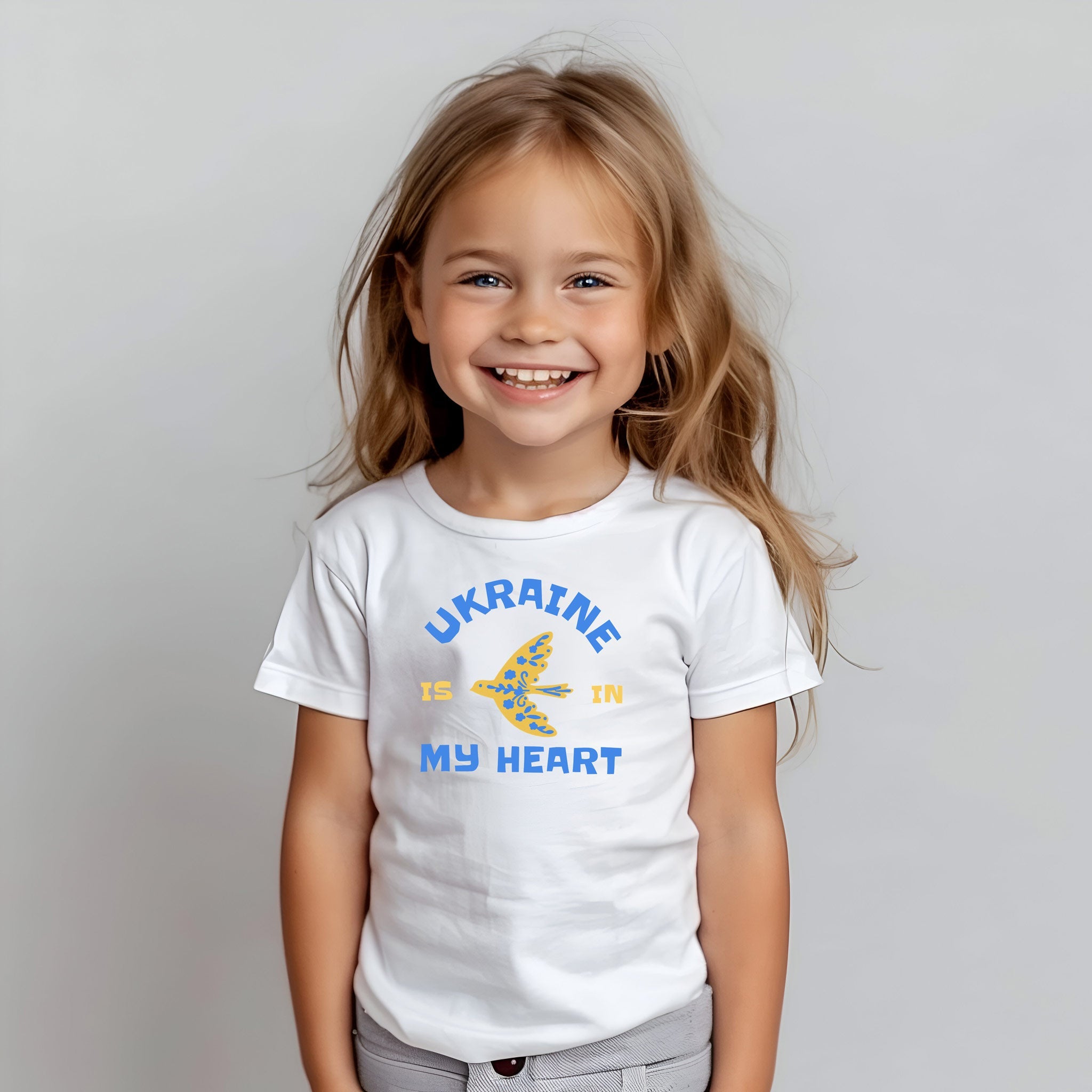 Ukraine Heart Kid/Youth Eco Tee BoysBoys Eco T-shirtsBoys Eco - friendly organic cotton T-shirts - PUBLIQTEE