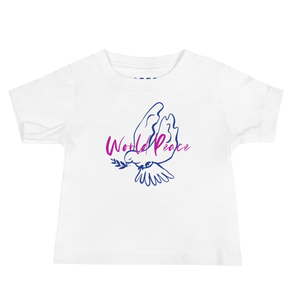 World Peace Girls Baby Cotton Tee 100% Cotton toddler Boy t-shirt100% Cotton toddler Girl t-shirtCotton Baby Girl T-shirts - PubliqTee