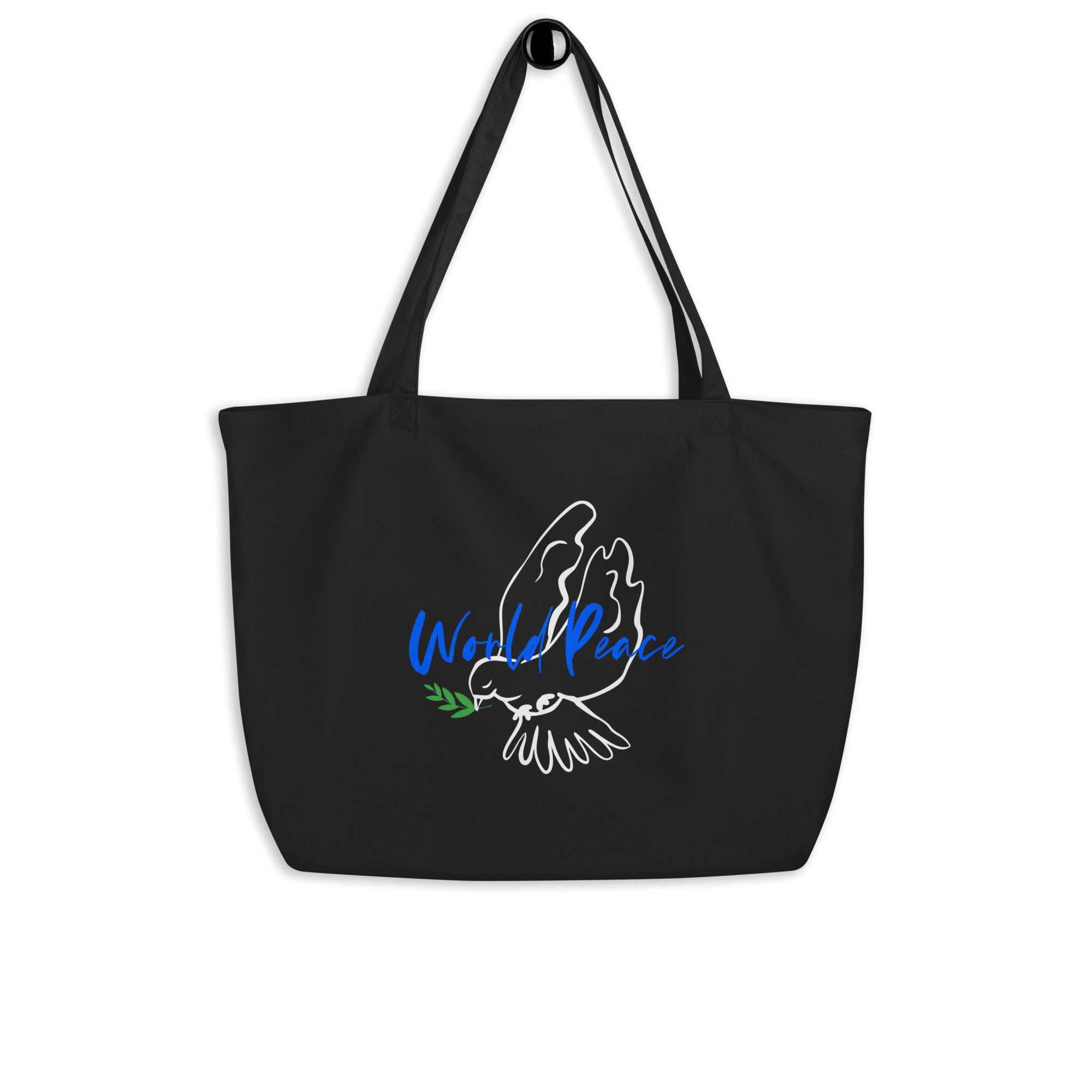 World Peace Large Organic Eco Tote 100% certified organic cotton 3/1 twill Baby Girl Tote Bag100% certified organic cotton 3/1 twill Eco Tote Bag100% certified organic cotton 3/1 twill Large Baby Tote Bag - PUBLIQTEE