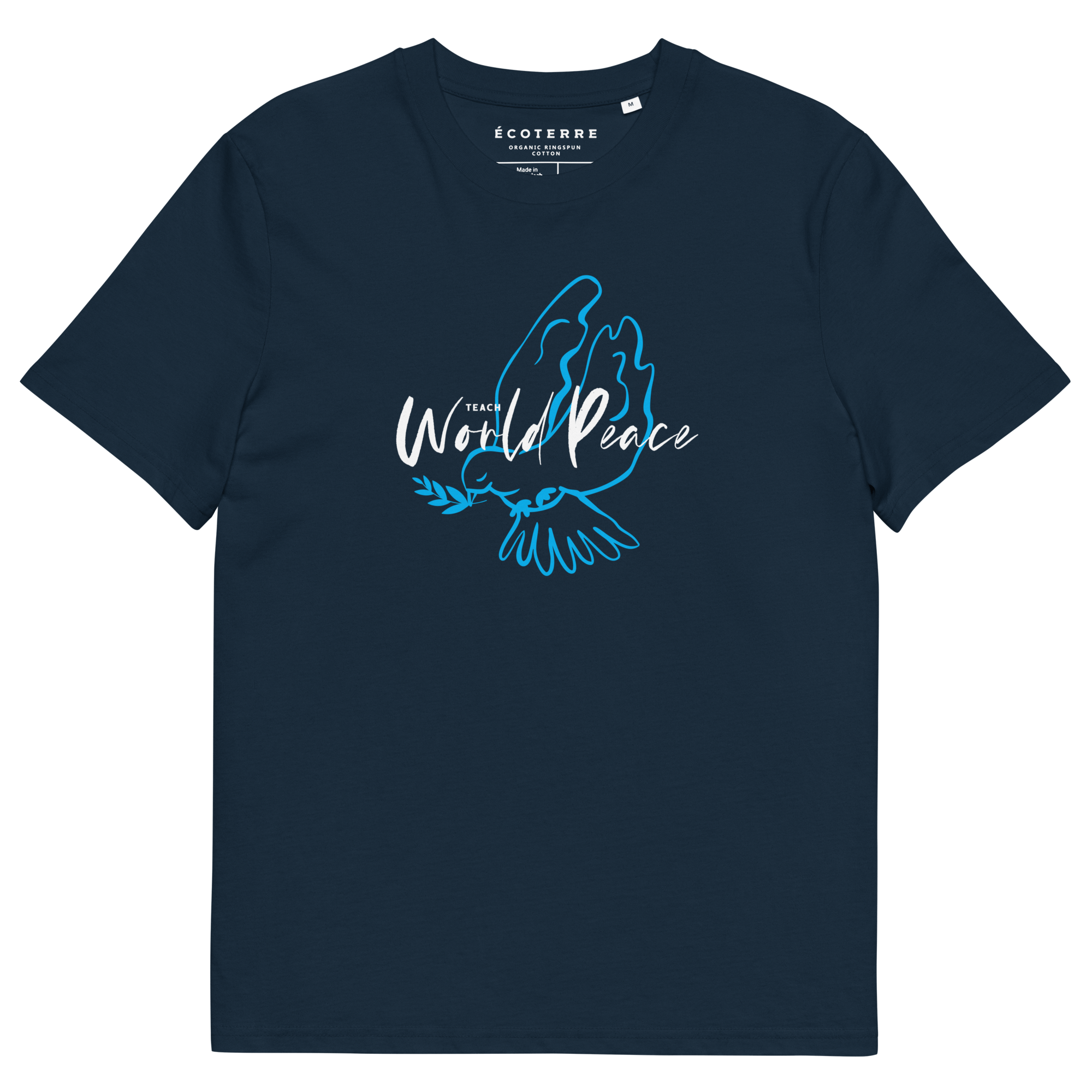 World Peace Mens Organic Cotton Classic Eco T-shirt - PUBLIQTEE