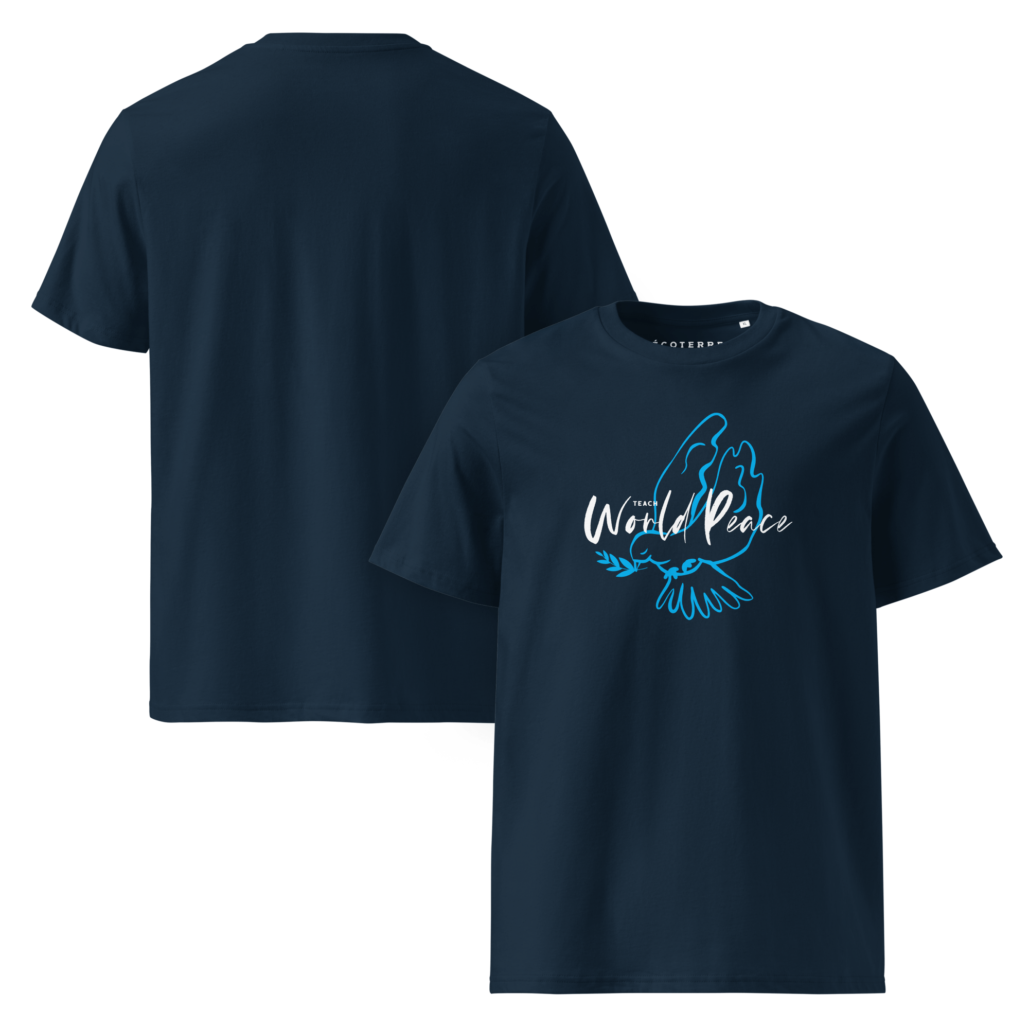 World Peace Mens Organic Cotton Classic Eco T-shirt - PUBLIQTEE